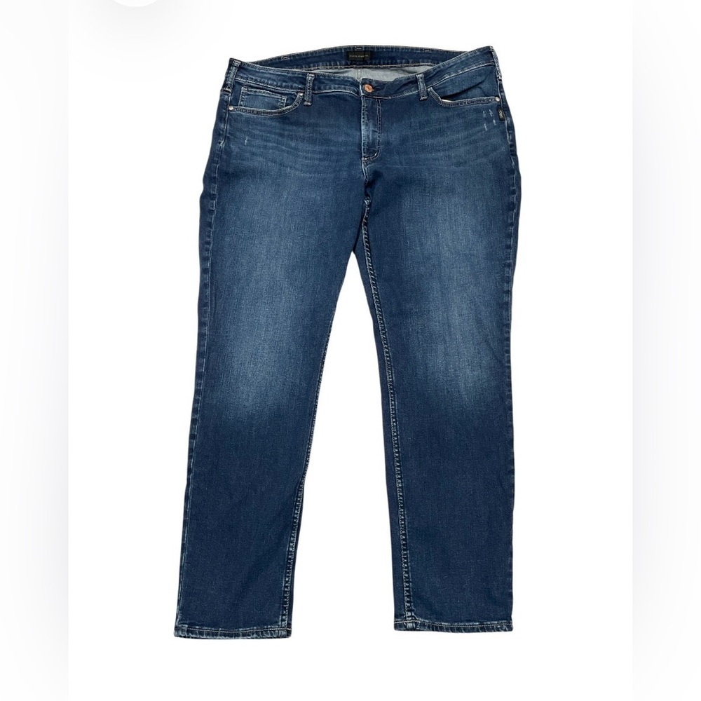 Silver Jeans CO. Blue Denim Boyfriend Jeans Size 22/L29